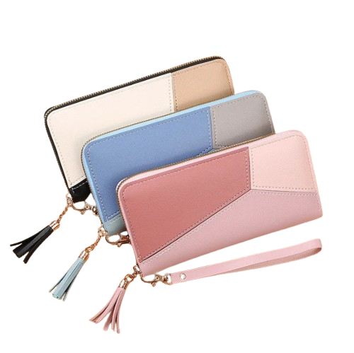 Carteira Feminina Longa Patchwork