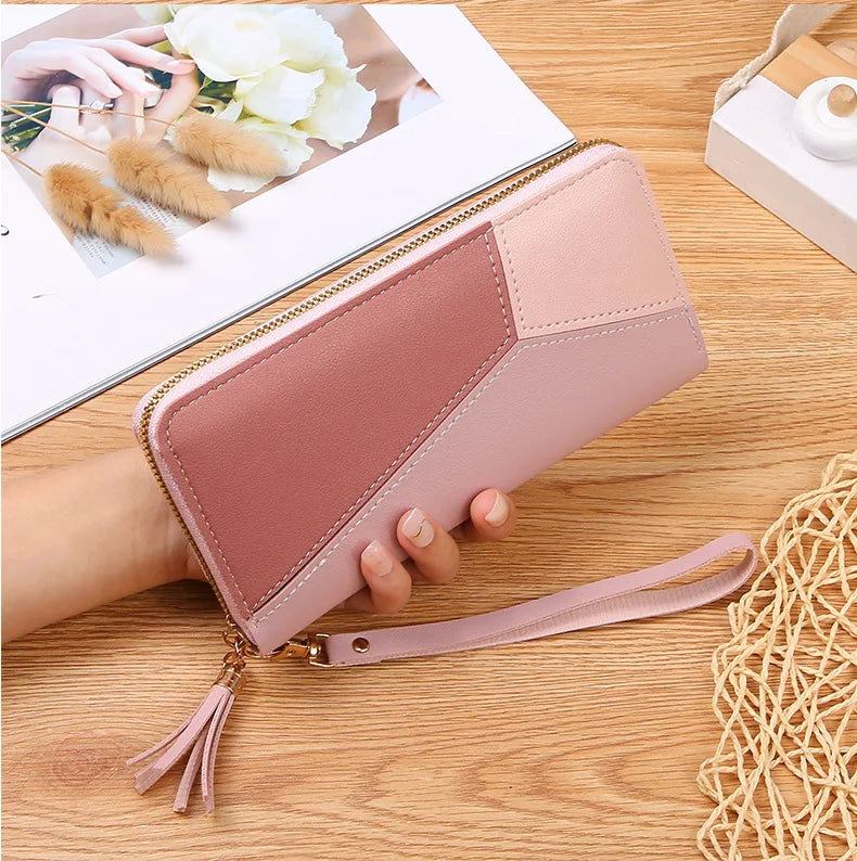 Carteira Feminina Longa Patchwork