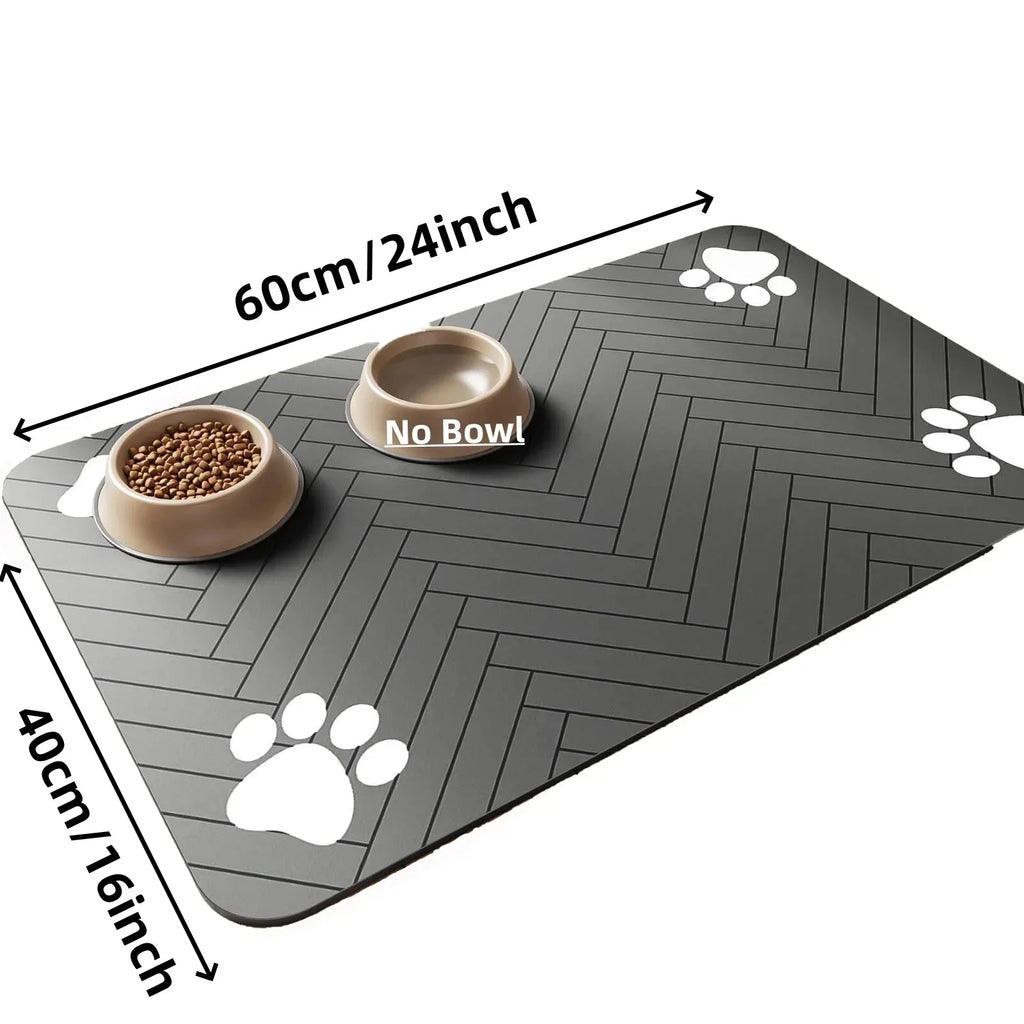 Pet Feeding Mat with Waterproof Base