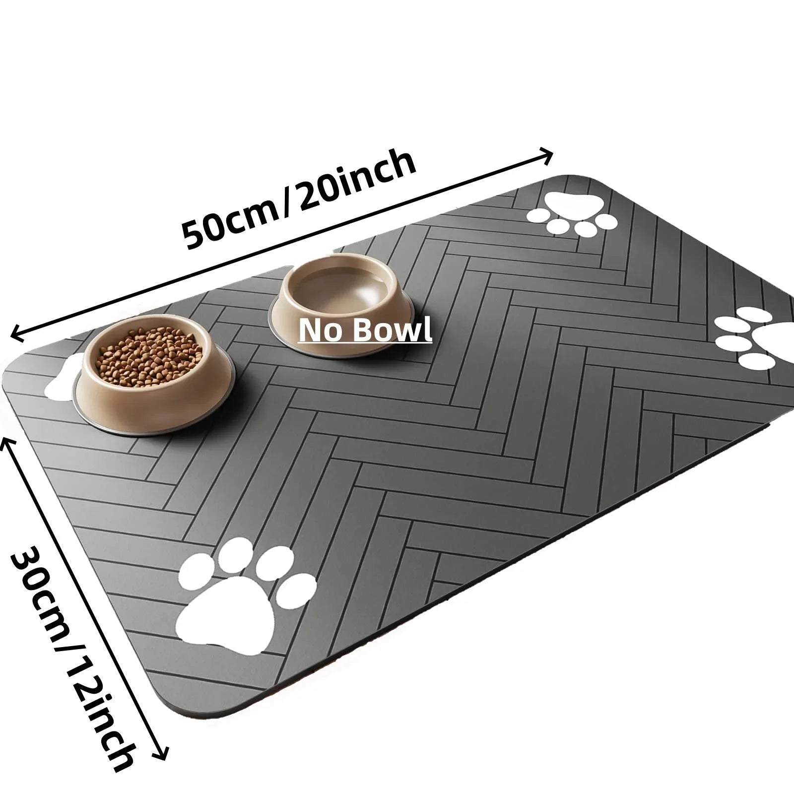 Pet Feeding Mat with Waterproof Base