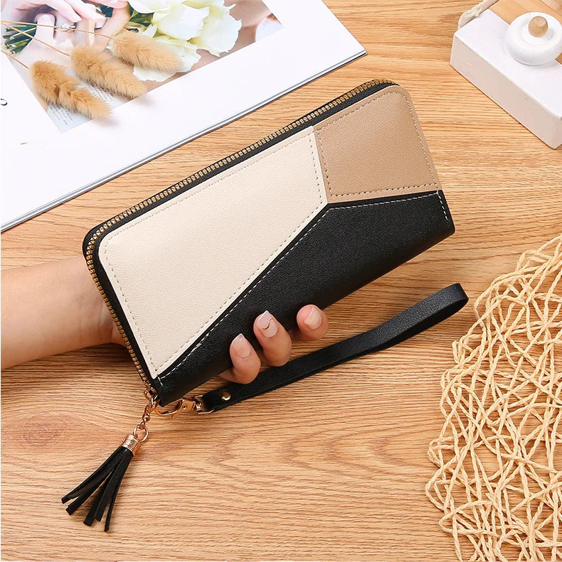 Carteira Feminina Longa Patchwork