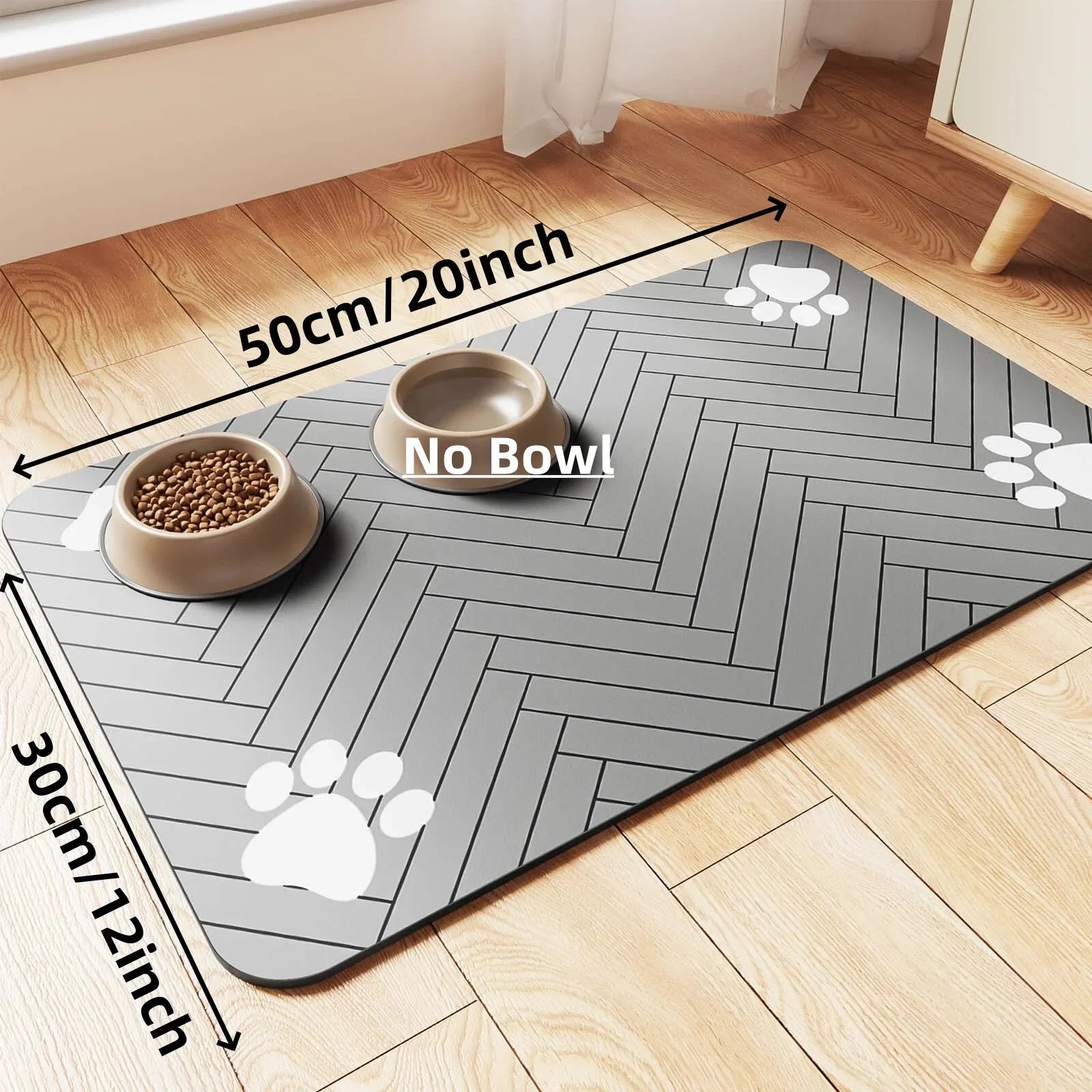 Pet Feeding Mat with Waterproof Base