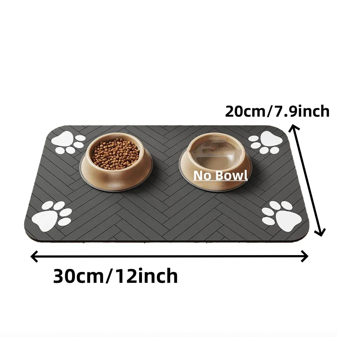 Pet Feeding Mat with Waterproof Base